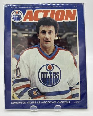 Action Edmonton Oilers Official Program March 11 1984 VS. Canucks